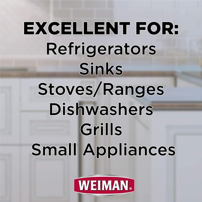Weiman Stainless Steel Cleaner & Polish, 12 Fl Oz (Pack of 6)