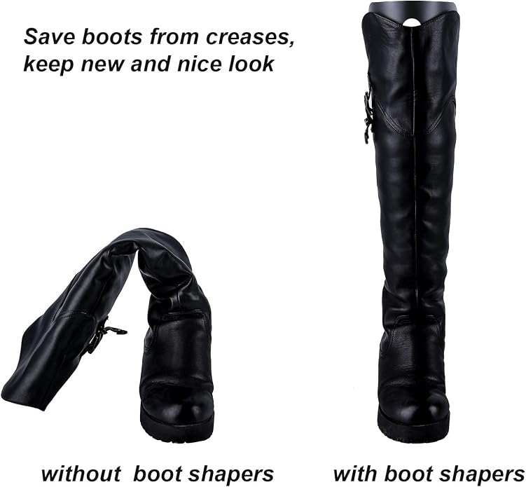 Ruisita 4 Pieces (2 Pairs) Boot Shapers Form Inserts Breathable Boots Support for Men or Women