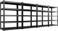 Set of 4 All Metal Garage Shelving - 2050 lbs 5 Tier Storage Shelves, Adjustable Heavy Duty Metal Shelving Unit and Storage Large Rack, Utility Steel Shelf for Warehouse Industrial Pantry 71"x46"x20"