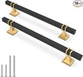 10 Pack 6-1/4 Inch Cabinet Pulls Black and Gold Cabinet Handles Kitchen Cabinet Handles, Black Dresser Drawer Pulls Kitchen Cabinet Hardware