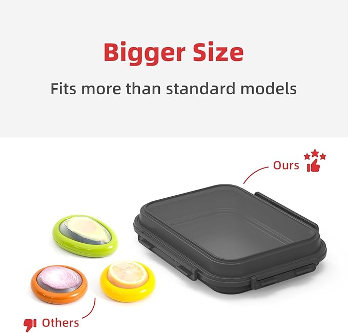 2 Pack Silicone Food Fresh-Keeping Storage Containers with Lid, Dual-Shape Design, BPA-Free, Leakproof Lock Clips, Versatile Fridge Storage Containers, Space Saving & Expandable