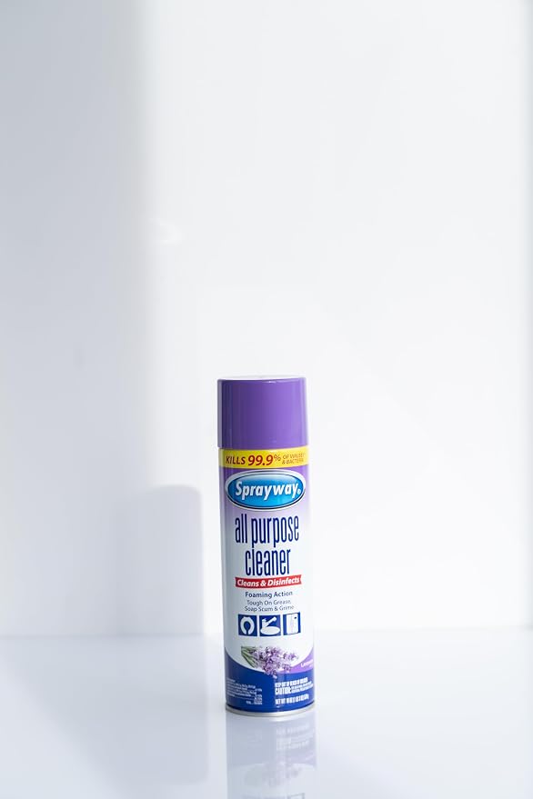 Sprayway All Purpose Cleaner Foaming Spray | Lavender Scent | 19oz | 1 Pack