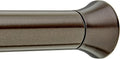 Amazon Basics No Drill Shower Curtain Tension Rod, Adjustable Length, 42-73", Bronze, Lightweight Metal