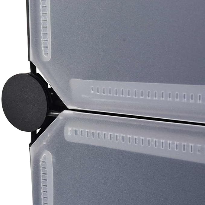 vidaXL Modular Storage Black and White Plastic Large Modular