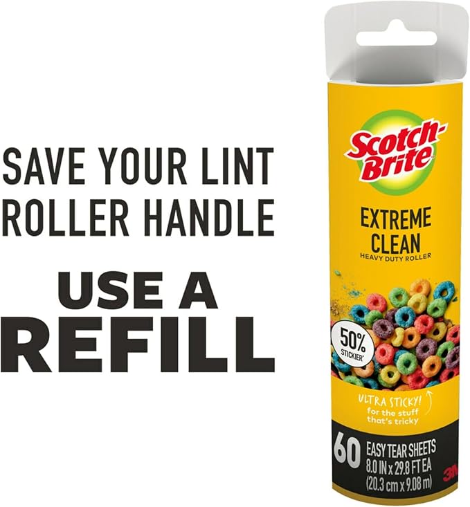 3M Lint Roller Rfl 8" 60sht