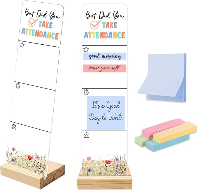 Monitor Memo Board Portable Sticky Note Holder with 200 Sheets Sticky Notes