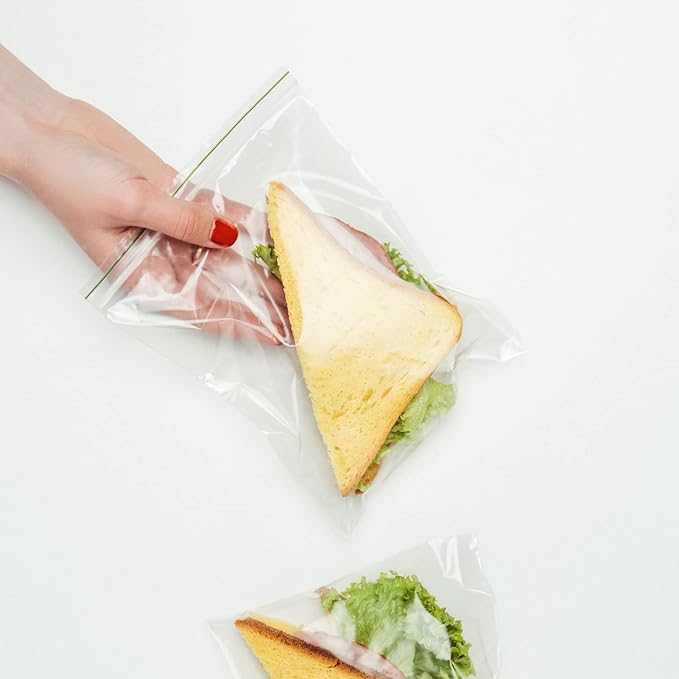 500 Clear Plastic Airtight Seal Bags Ideal for Freezing Food, Document Storage, Reusable and Storage Bags - Ophituria (500 Bags, 200 x 300 mm)