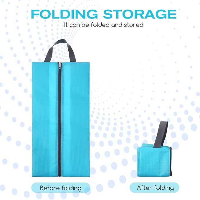4 Pcs Shoe Bags for Travel, Travel Shoes Organizer with Zipper Golf Shoe Bag Reusable Water-proof Shoes Bag Portable Traveling Essentials