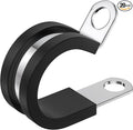 RTHIEAI 20 PCS 1/2 Inch Stainless Steel Cable Clamps - Insulated, Hose & Pipe Clamps