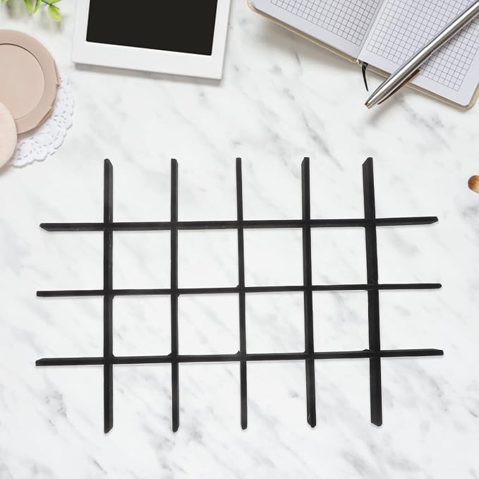 Veemoon 1 Set Jewelry Tray Dividers, 13.17 Inch Black Lint Inserts, Drawer Storage Organizer Ring Earring Necklace Display