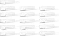 upsimples 16 Pcs 15" Acrylic Shelves for Wall Storage and Organizer, Clear | Transparent Design Highlights Skincare, Perfume, Easy-to-Find Versatile Floating Shelves for Bathroom, Bedroom and Playroom