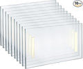 Azar Displays 122012 Self Adhesive Tape Clear Acrylic Wall Sign Holder Frame 11.5" W x 2.5" H - Landscape, 10-Pack