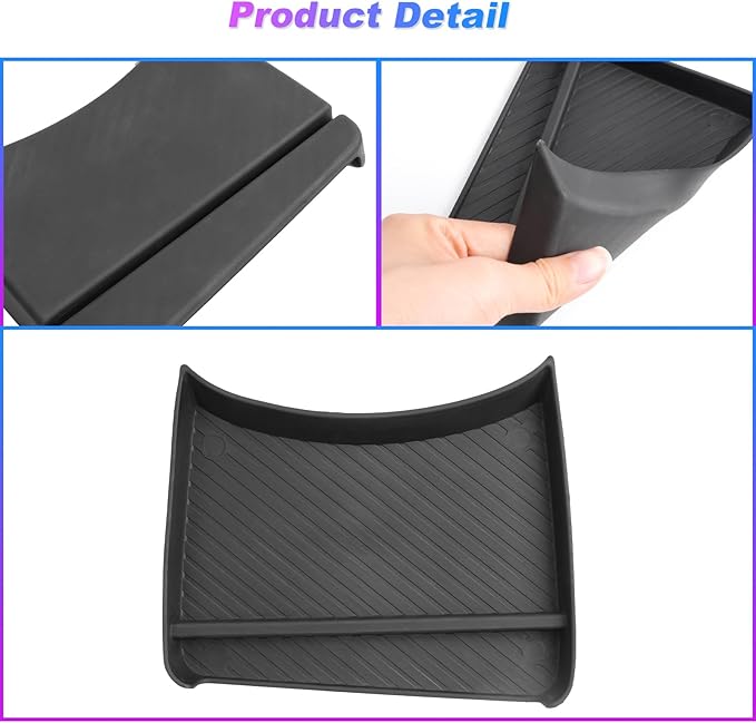 SXCY for 2024 2025 2026 Hyundai Kona Front Console Organizer for 2024-2026 Hyundai Kona Accessories Console Storage 2026 Kona Console Organizer [Only Fit 24+ Kona Gas SE SEL with Manual Shift Handle]