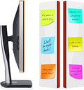 2-Pack Large Frameless Monitor Sticky Note Boards - Screen Memo Board for Edgeless Monitors, 13.6 X 3.6 Inch Home Office Computer Memo Holder