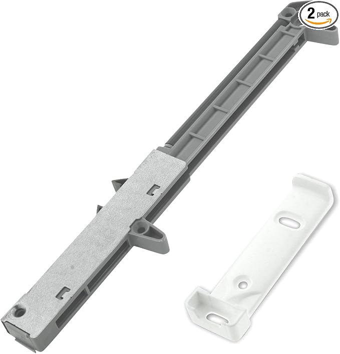 2-Pack Rok Titus Hardware Soft Close for Wood Drawers/Soft Close Drawer Adapter/Add-On/Retrofit (White), SCD104W