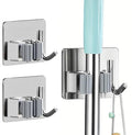 Mop and Broom Holder Hanger Wall Mount,Command Broom Holder Self Adhesive