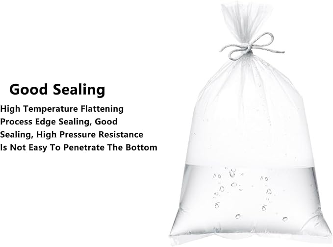 Bucket Liner Bags, Food Grade Ice Bucket Liner,Heavy Duty Leak Proof Bag,Plastic Drum Pail Liners,Flat Bottom Food Storage Bags for Home Kitchen Marinating (60 * 50cm/23.62 * 19.69inch)