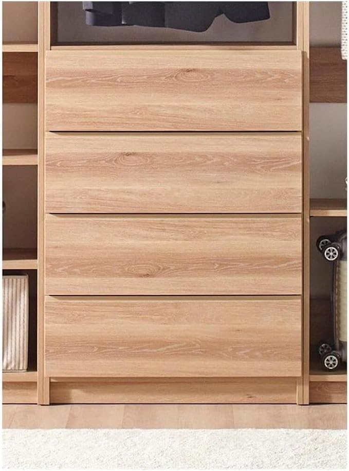 Maykoosh Closet System Organizer - Customizable Walk-in Wardrobe Storage Oak/Model EDB 3 Closet
