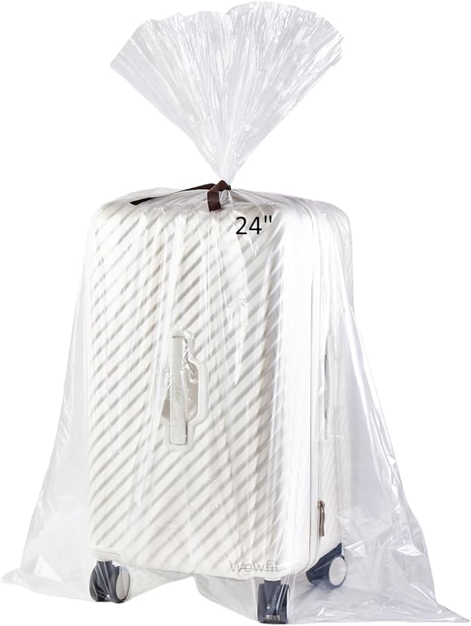 Wowfit 5 CT 36x50 inches Extra Large Clear Plastic Bags, Durable and Multipurpose, Transparent for Attic and Basement Storage (1.6 Mil Flat Bags)