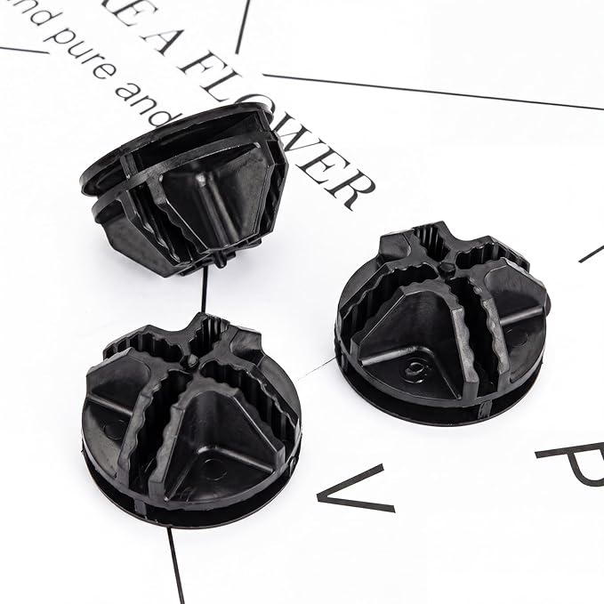 32 Pieces Cube Connectors Plastic Storage Wire Cube Organizer ABS Connectors for Modular Closet Storage Organizer and Wire Shelf (Black)