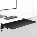 Yaocom Foldable Desk Extender 30 x 12 Inch Keyboard Tray Keyboard Extender for Desk Table Mount Arm Rest Shelf Foldable Drawer Tray for Dorm, Office, Kitchen Bar, RV Countertop, Black