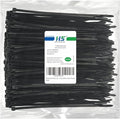 HS Thick Zip Ties 8 Inch x 3/16" (Bulk-500 Count) UV Black Cable Tie | 50 LBS Heavy Duty Self-Locking Strap Zipties for Automotive,Outdoor Fence Purpose