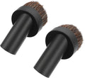 Zerodeko 2pcs Vacuum Cleaner Dusting Brush Attachment Eco-Friendly Horse Hair and Material Easy to Install and Detach for Home Cleaning and Dust Removal