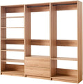 Maykoosh Closet System Organizer - Customizable Walk-in Wardrobe Storage Oak/Model ECB 3 Closet