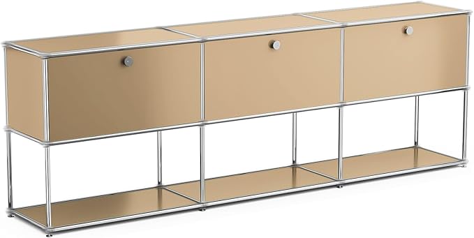 Modern Storage Cabinet Sideboard Versatile Free-Standing Organizer Cabinets for Home Office, Living Room, Bedroom, Kitchen, Garage