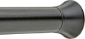 Amazon Basics No Drill Easy Install Sturdy Shower Curtain Tension Rod, Adjustable 42-73" Length, Black, Bathtub