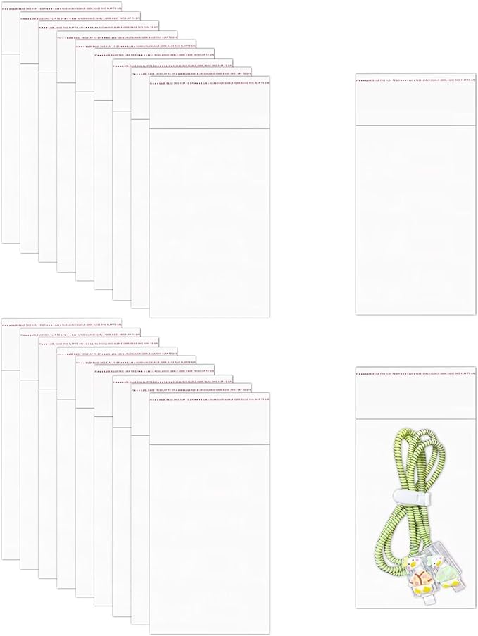 Small Cellophane Bags 3x5'' 500pcs Clear Self Stick Cello Bags 2mil Clear OPP Poly Glassine Baggies for Cookie Seeds Beads Powder Candy Lipstick Cards Earrings Biscuits