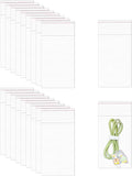 Small Cellophane Bags 3x5'' 500pcs Clear Self Stick Cello Bags 2mil Clear OPP Poly Glassine Baggies for Cookie Seeds Beads Powder Candy Lipstick Cards Earrings Biscuits