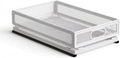 Gralara Pull-out Storage Basket Mesh Storage Basket Rounded Corners for Kitchen, Small Storage Basket 40cm Long With Slide Rail
