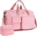 FIORETTO Women's Gym Duffle Bag with Shoes Compartment, 30L Capacity, Ideal for Travel, Gym, Sports, Duffel, Weekender