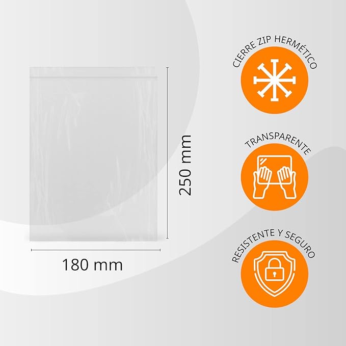 Clear Hermetically Sealed Plastic Bags Ideal for Freezing Food Storage Document Reusable and Preservation Bags - Ofituria