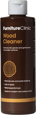 Furniture Clinic Wood Cleaner | Cleans Furniture, Shelves, Tables, Barstools, Cabinets & Other Wood Surfaces | Easily Remove Build Up, Grease and Dust | 17oz/500ml