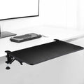 Yaocom Desk Extender Tray, 24 x 12 Inch Desk Extension, 90 Foldable Keyboard Tray Platform for Table Mount Arm Rest Shelf Foldable Drawer for Dorm, Office, Kitchen Bar, Rv Countertop, Black