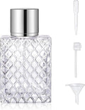 Vintage Glass Spray Bottle - 50ml/1.7 Oz Refillable Perfume Atomizer with 3 Dispenser Types