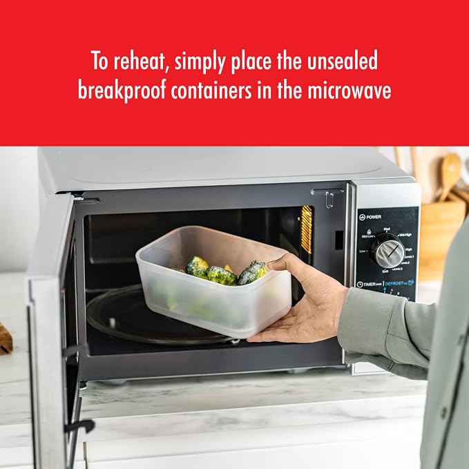 ZWILLING Fresh & Save Plastic Flat Lunch Box, Airtight Container, Meal Prep, BPA-Free, Grey, Semitransparent - Large