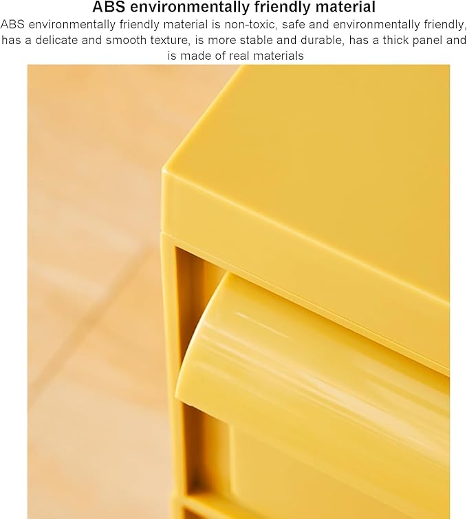 ELEFOCUS 5 Stackable Plastic Storage Bins, rotatable Storage cabinets and Drawers, Bedside Storage Units(Size:42x42x64cm(17x17x25inch),Color:B)