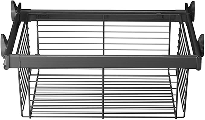Adjustable Width Pull-Out Clothing Storage Basket,Pull Out Drawer Organizer Containers Storage Bin,for Home Office Bedroom Laundry Room(Color2,456x(370-420) x272mm)