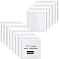 Chinco 30 Pcs Self Adhesive Pockets, Bin Labels for Storage Bins, Clear Pocket Label Sleeves, Plastic Index Card Holder with Top Open for Organizing Bins Box Drawer(3.5 x 3.5 Inch)