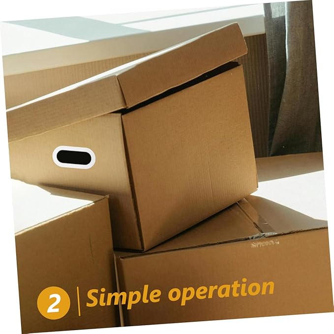 Amosfun 10pcs Plastic Handles for Moving Boxes Heavy Duty Carry Handles for Cardboard Storage and Organization Replacement Box Straps with Comfortable Grip for Easy Lifting
