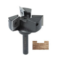 POWERTEC Slab Flattening Router Bit, 1/4" Shank, 1-1/2" Diameter, 1/2" Cutting Depth, 3-Wing Carbide Insert Woodworking Surfacing Bit for CNC Machine, Wood Milling & Live Edge Wood Planing (73053)