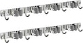 CUXIXA 2 Pack Mop and Broom Holder Wall Mount, Non-slip Broom Hanger Wall Mount, Heavy Duty Mop Broom Organizer for Kitchen Garden Garage Laundry Room Wall Decor Organization and Storage Silver 4R5H
