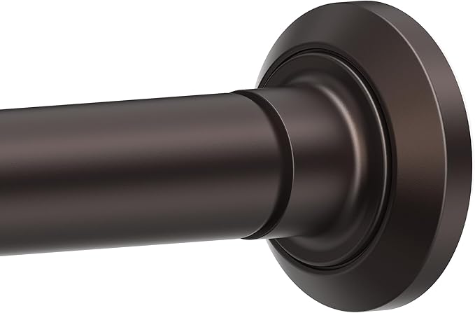 ENJOYBASICS Shower Curtain Rod 30 to 76 Inches, Stainless Steel Adjustable Spring Tension Rods No Drill for Bathroom, Closet, Window, Room Divider, Never Rust, Non Slip, Bronze