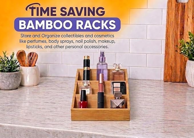 YBM HOME & KITCHEN In-Drawer Bamboo 3 Tier Spice Rack Drawer Tray - Spice Storage / Organization #316