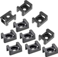 Cable Tie Mounting,100 Pcs Zip Tie Base,5 mm(M5) Screw Hole, 23x16x9(L*W*H) mm Cord Tie Mount Wire Tie Holder Fix Bottom Wire Management for Home/Office/Outdoor/Garden