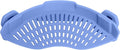 AUOON Large Clip On Strainer Silicone for All Pots and Pans, Pasta Strainer Clip on Food Strainer for Meat Vegetables Fruit Silicone Kitchen Colander