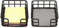 2 Pcs Metal Sticky Note Holder, Sticky Note Dispenser, Desk Organizer for Office Workers, Students at Home, School, Office Use (3.6“*3.6” Black Square)